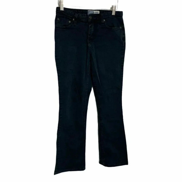 Levi's signature bootcut 4 black distressed jeans - Picture 1 of 4